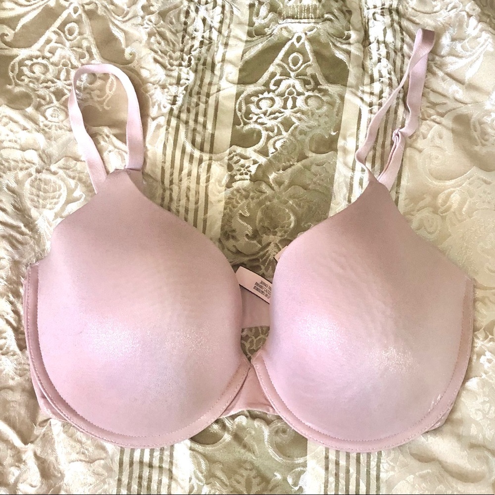 Victoria’s Secret Sparkly Champagne Pink Bra